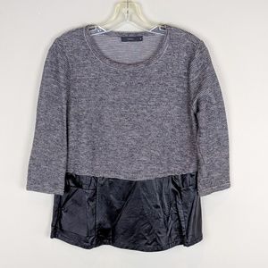 Anthropologie | THML Striped Leather Top - H5